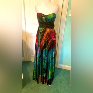 NWOT Multicolored Strapless Sweetheart for Prom